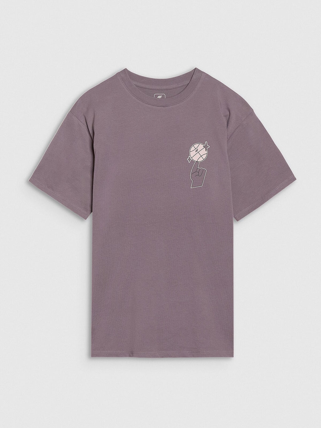 T-shirt oversize z nadrukiem chłopięcy
