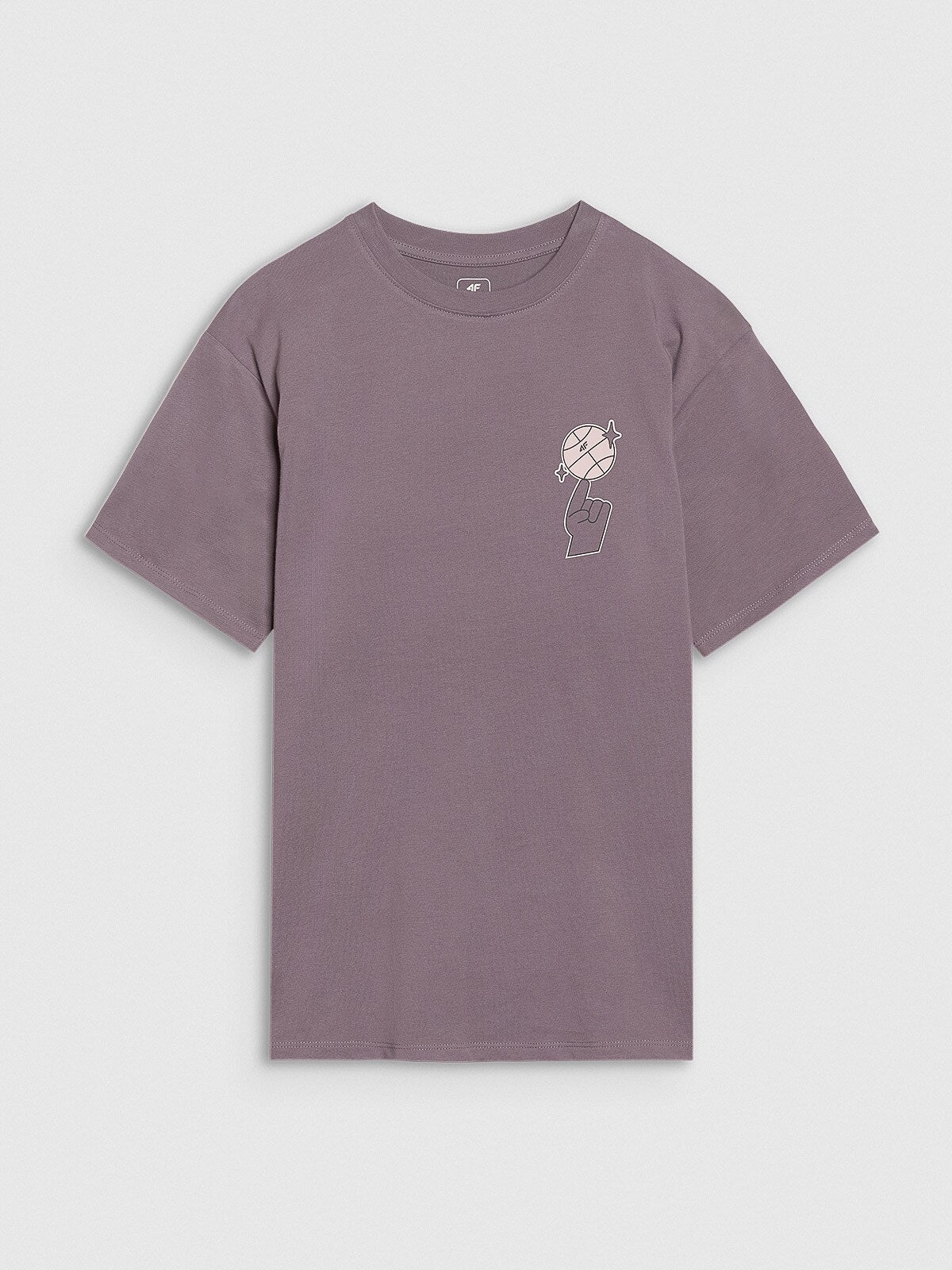 T-shirt oversize z nadrukiem chłopięcy
