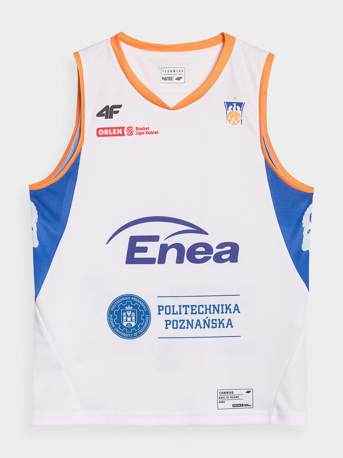 Koszulka meczowa replika wyjazdowa z sezonu 2024/25 dziecięca 4F x Enea AZS Politechnika Poznań