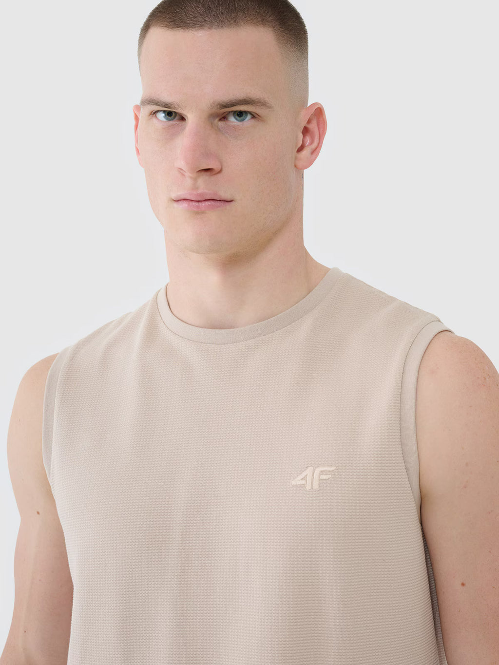 Tank top regular gładki męski