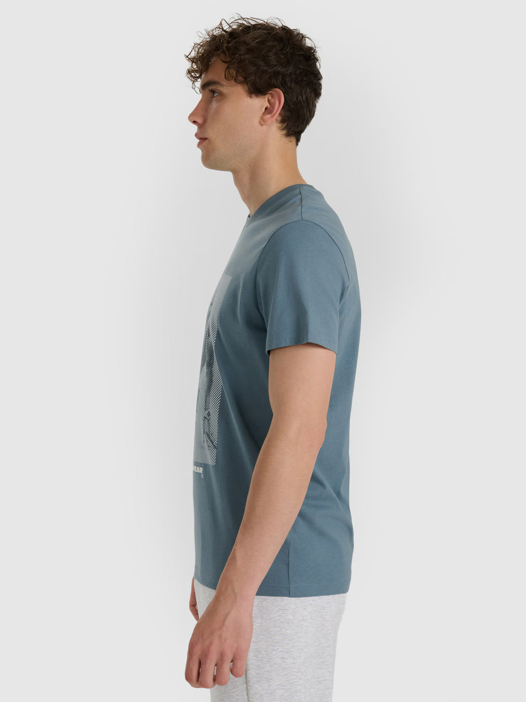 T-shirt regular z nadrukiem męski