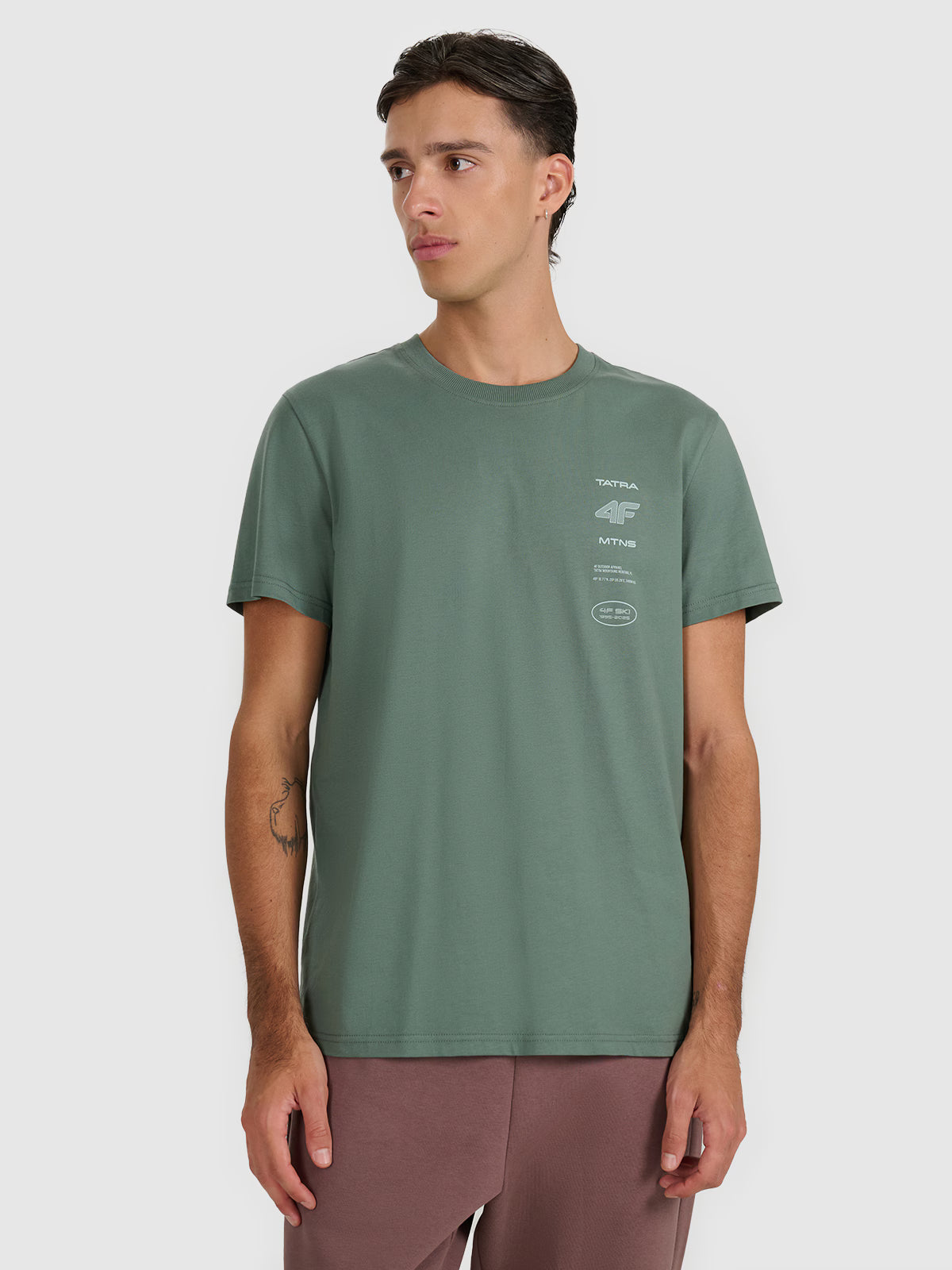T-shirt regular z nadrukiem męski