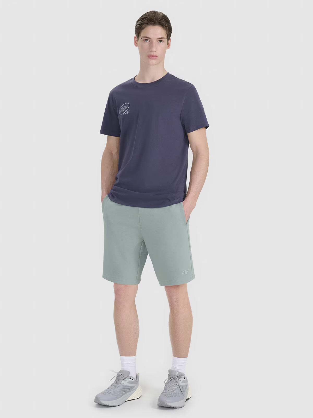 T-shirt regular z nadrukiem męski