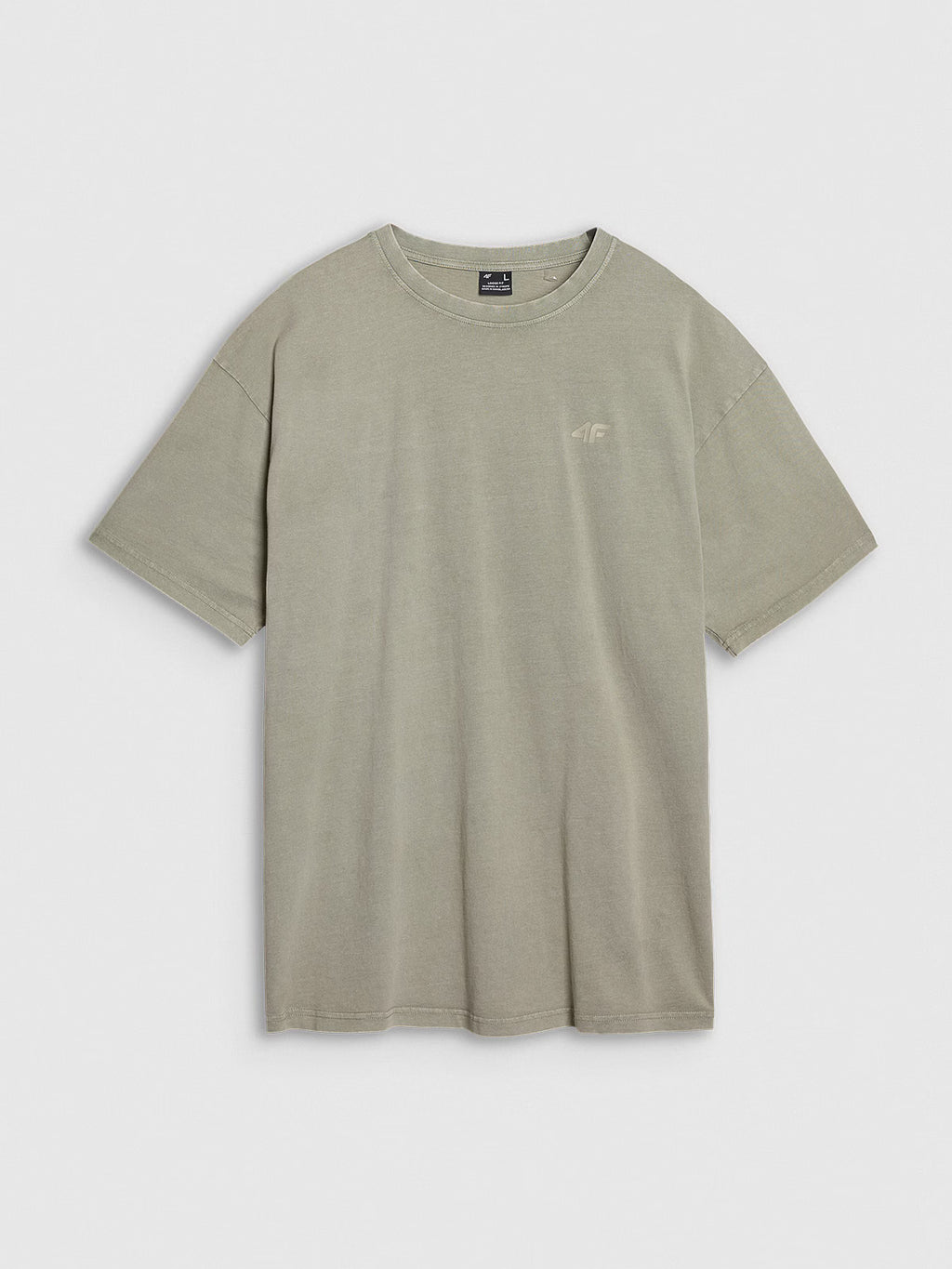 T-shirt oversize gładki męski
