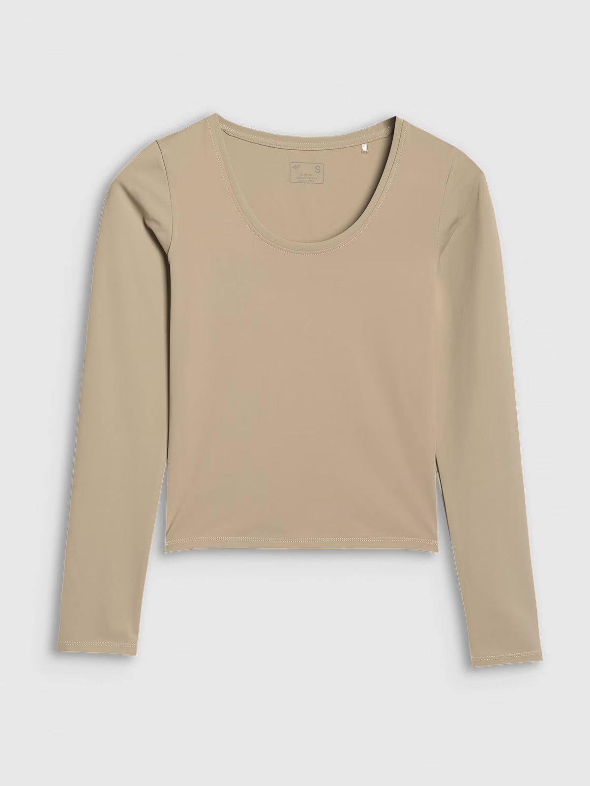 Longsleeve slim gładki damski