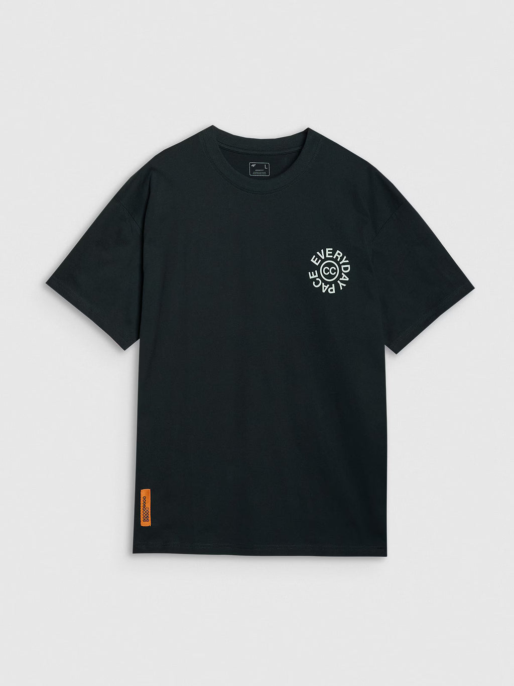 T-shirt oversize z nadrukiem męski