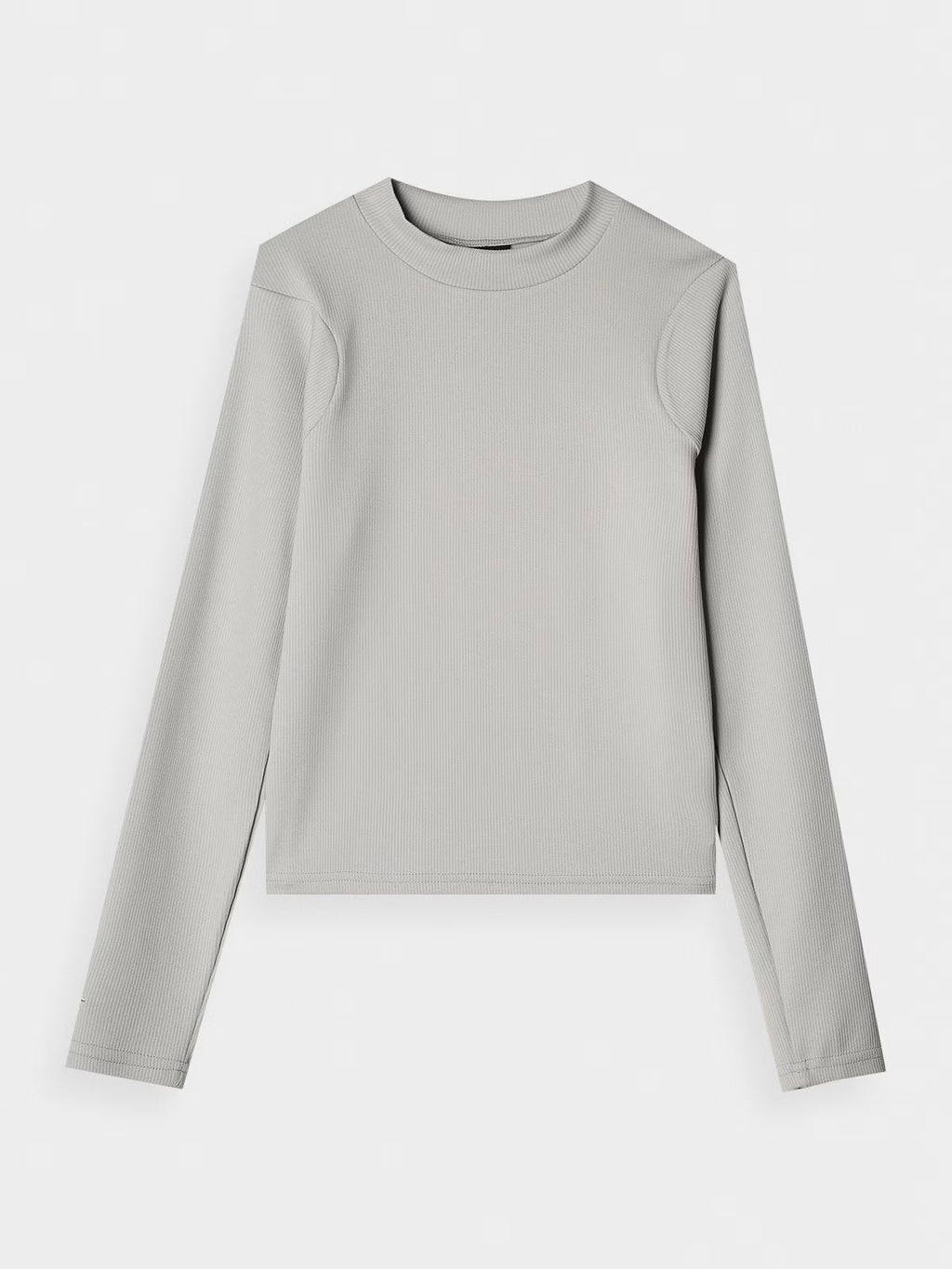 Longsleeve slim z prążkowanej dzianiny z modalem damski