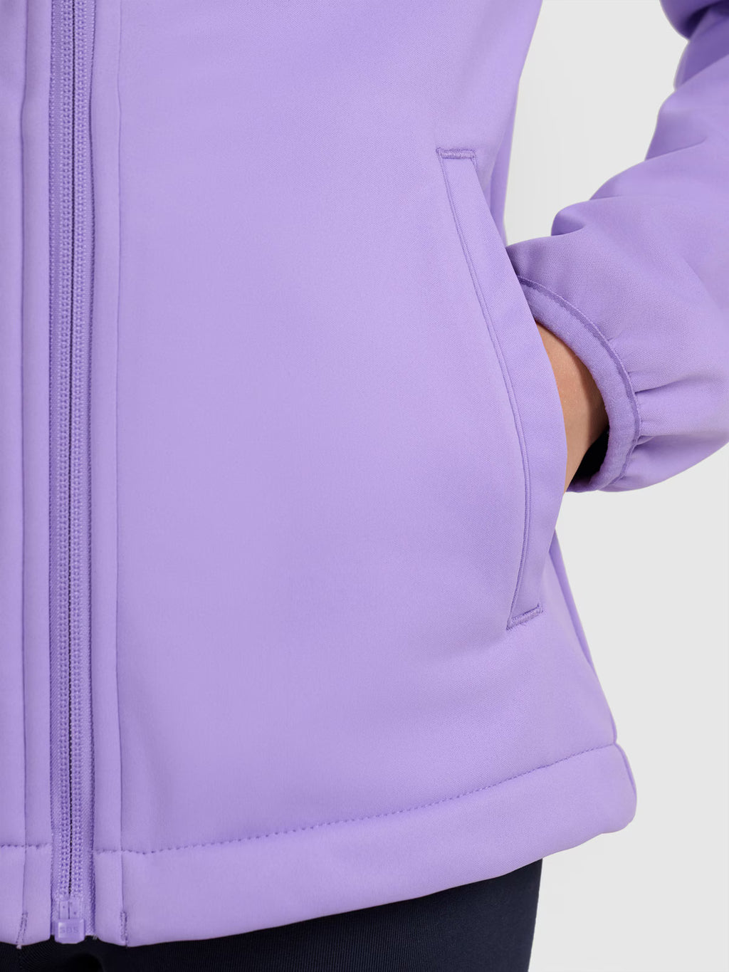 Kurtka softshell wiatroodporna membrana 5000 dziewczęca