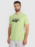 T-shirt regular z nadrukiem męski