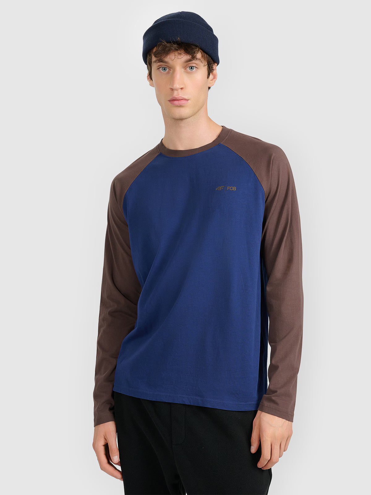 Longsleeve regular z nadrukiem męski