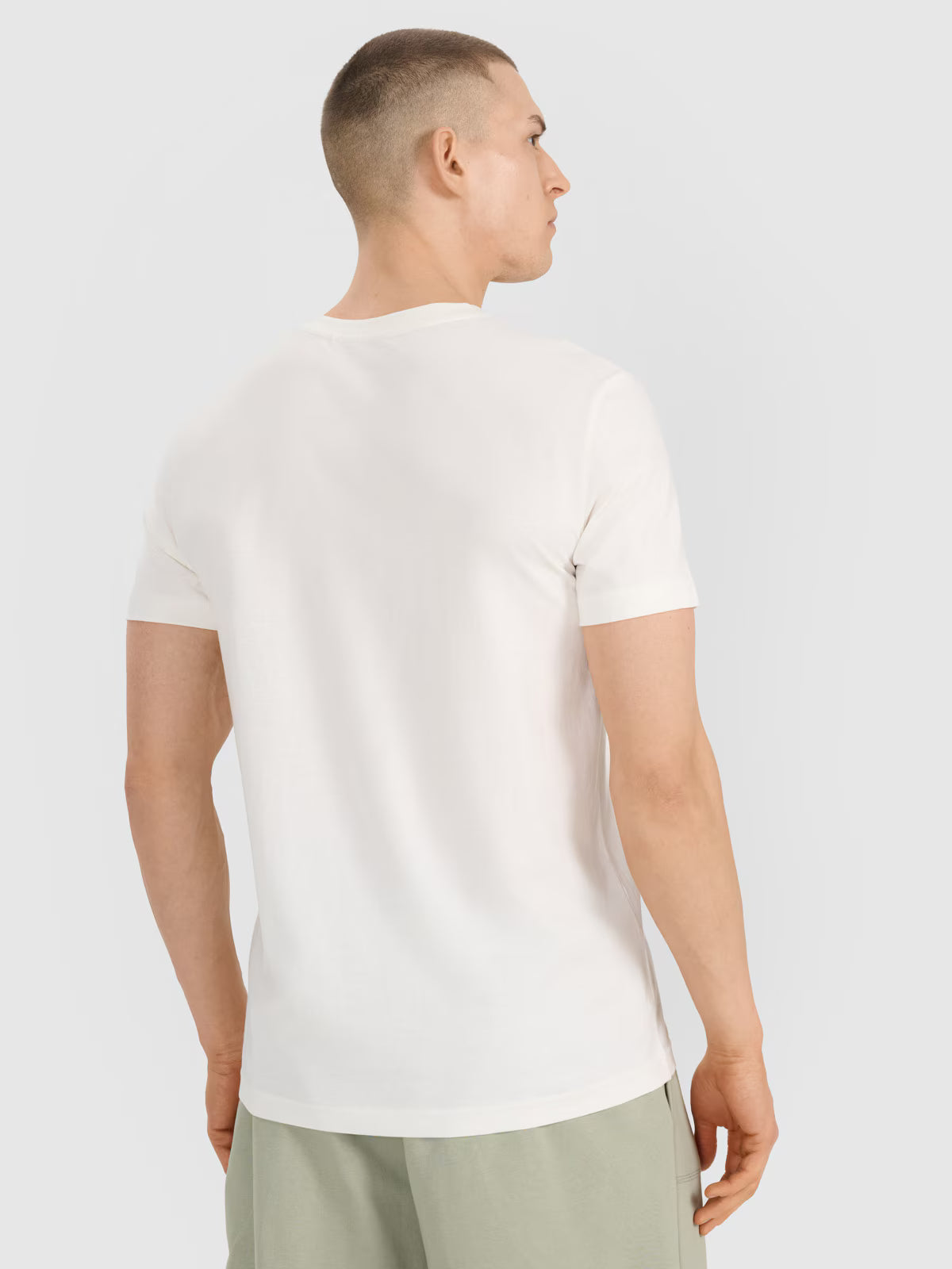 T-shirt regular z nadrukiem męski