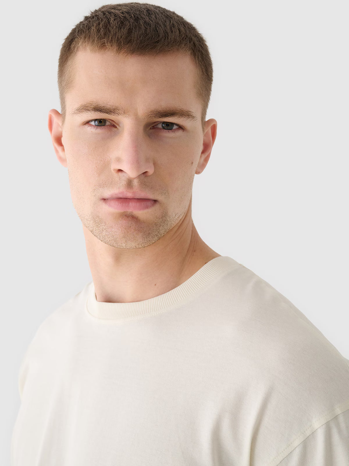 Longsleeve oversize z nadrukiem męski
