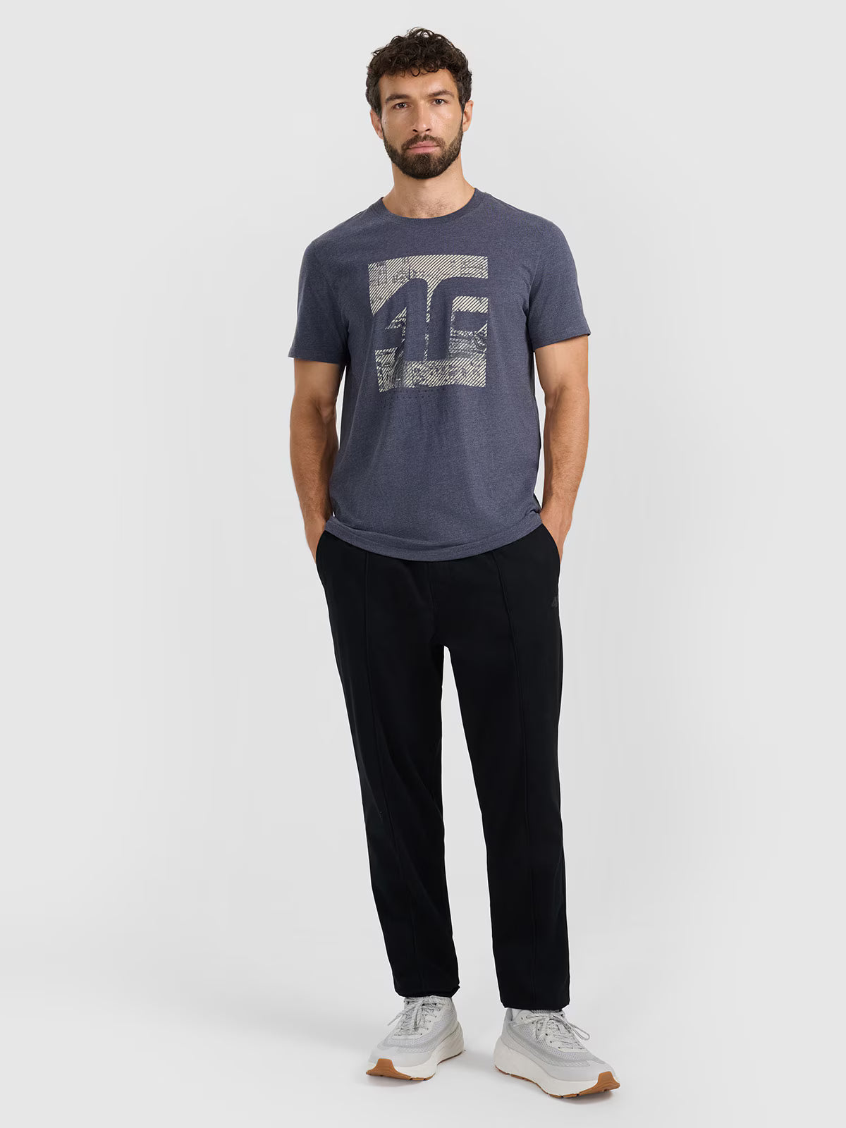 T-shirt regular z nadrukiem męski