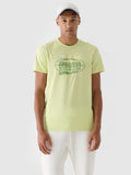 T-shirt regular z nadrukiem męski