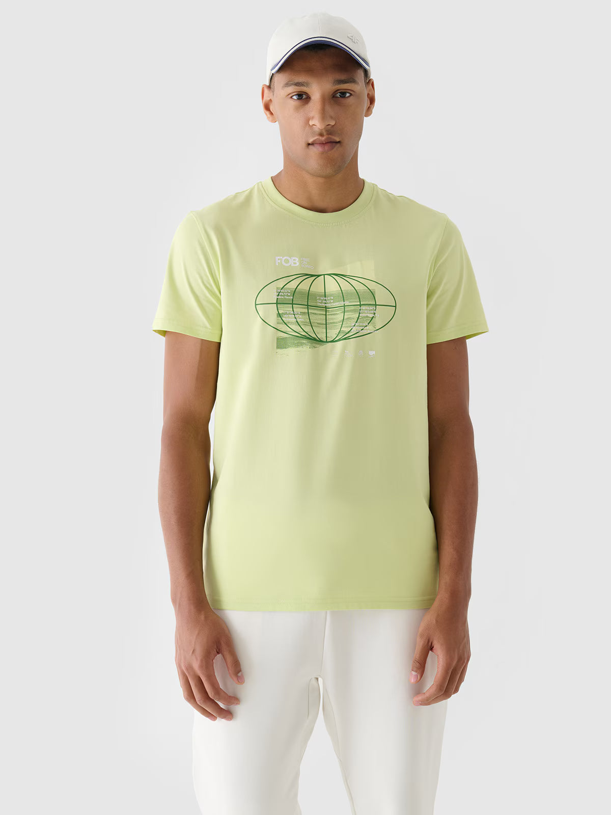 T-shirt regular z nadrukiem męski
