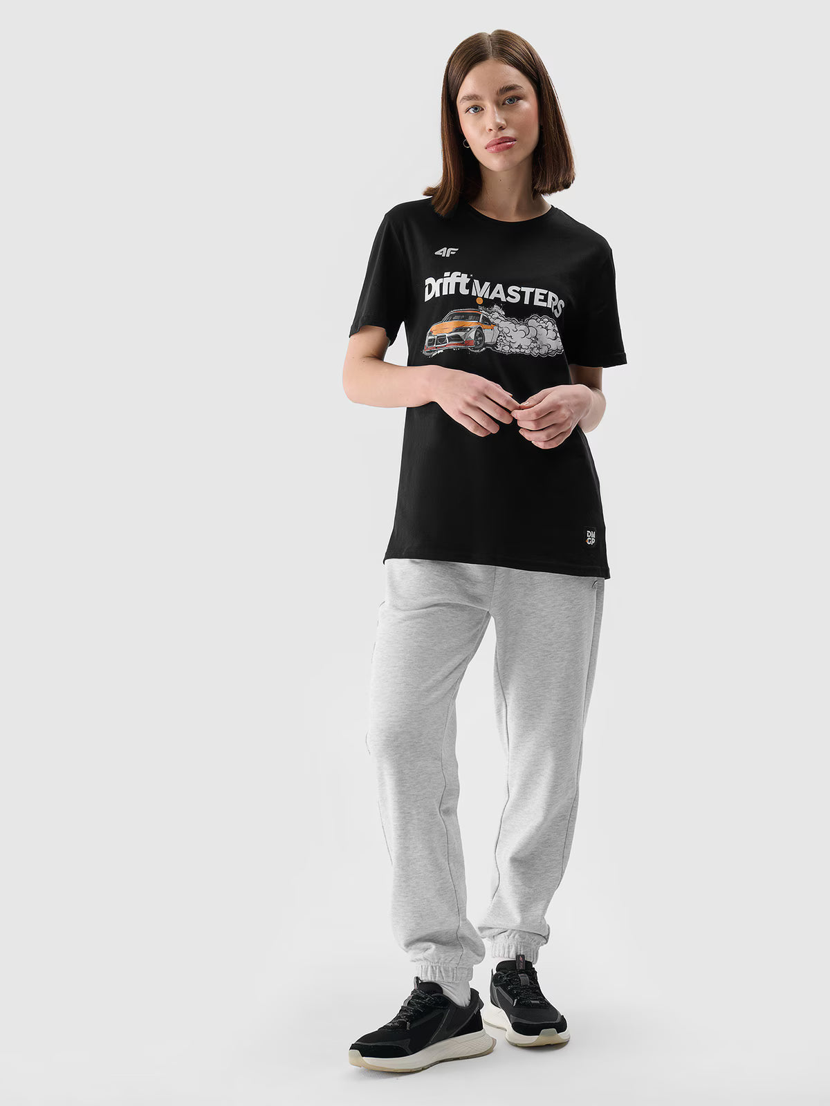 T-shirt regular z nadrukiem uniseks 4F x Drift Masters