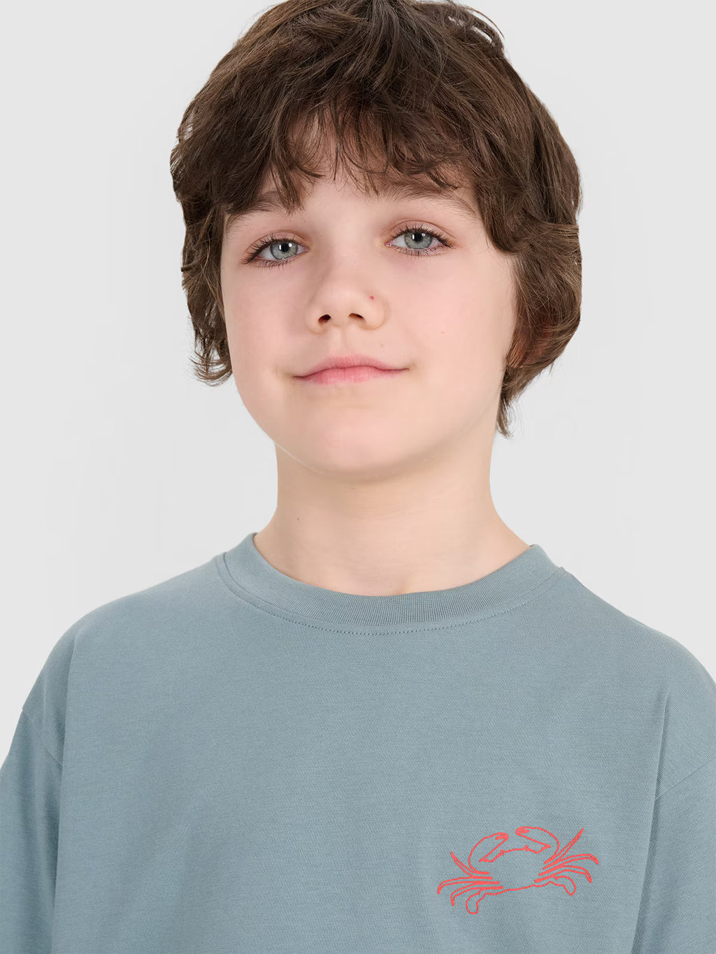 T-shirt oversize z nadrukiem chłopięcy