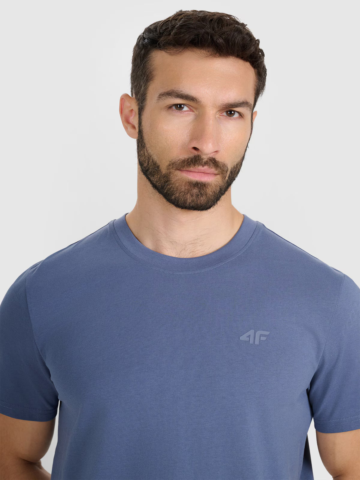 T-shirt regular gładki męski