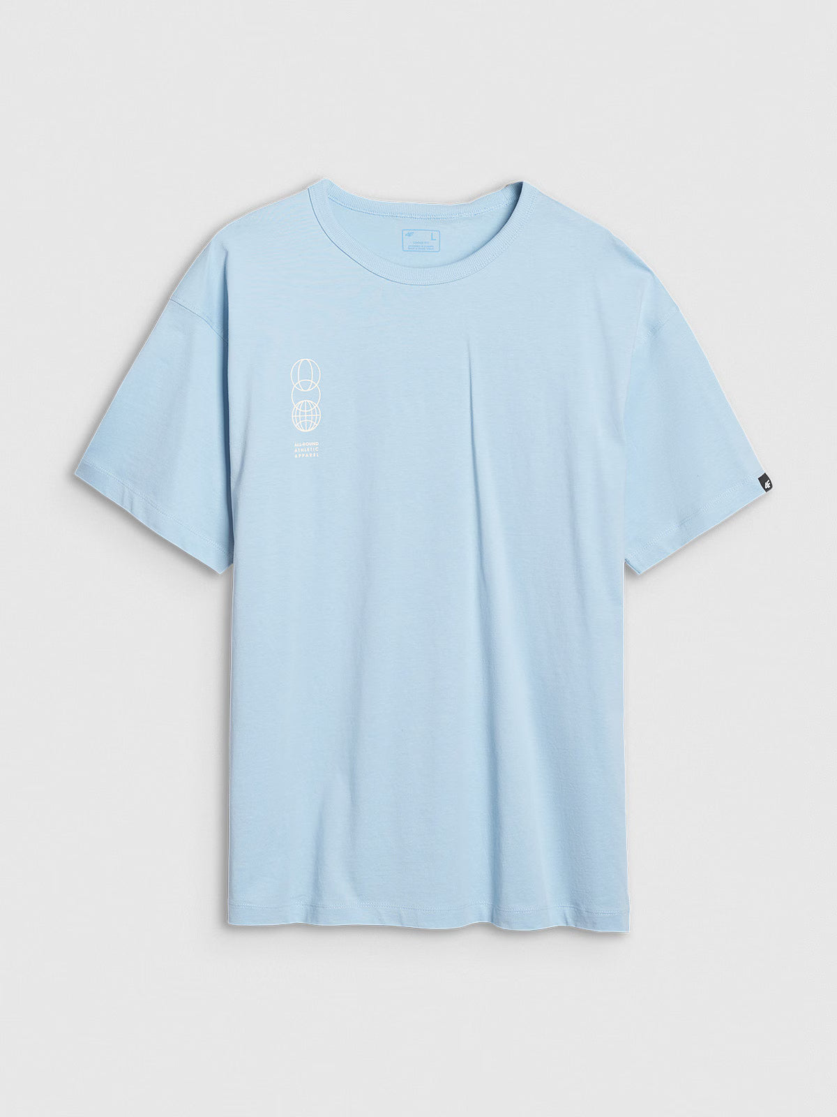 T-shirt oversize z nadrukiem męski