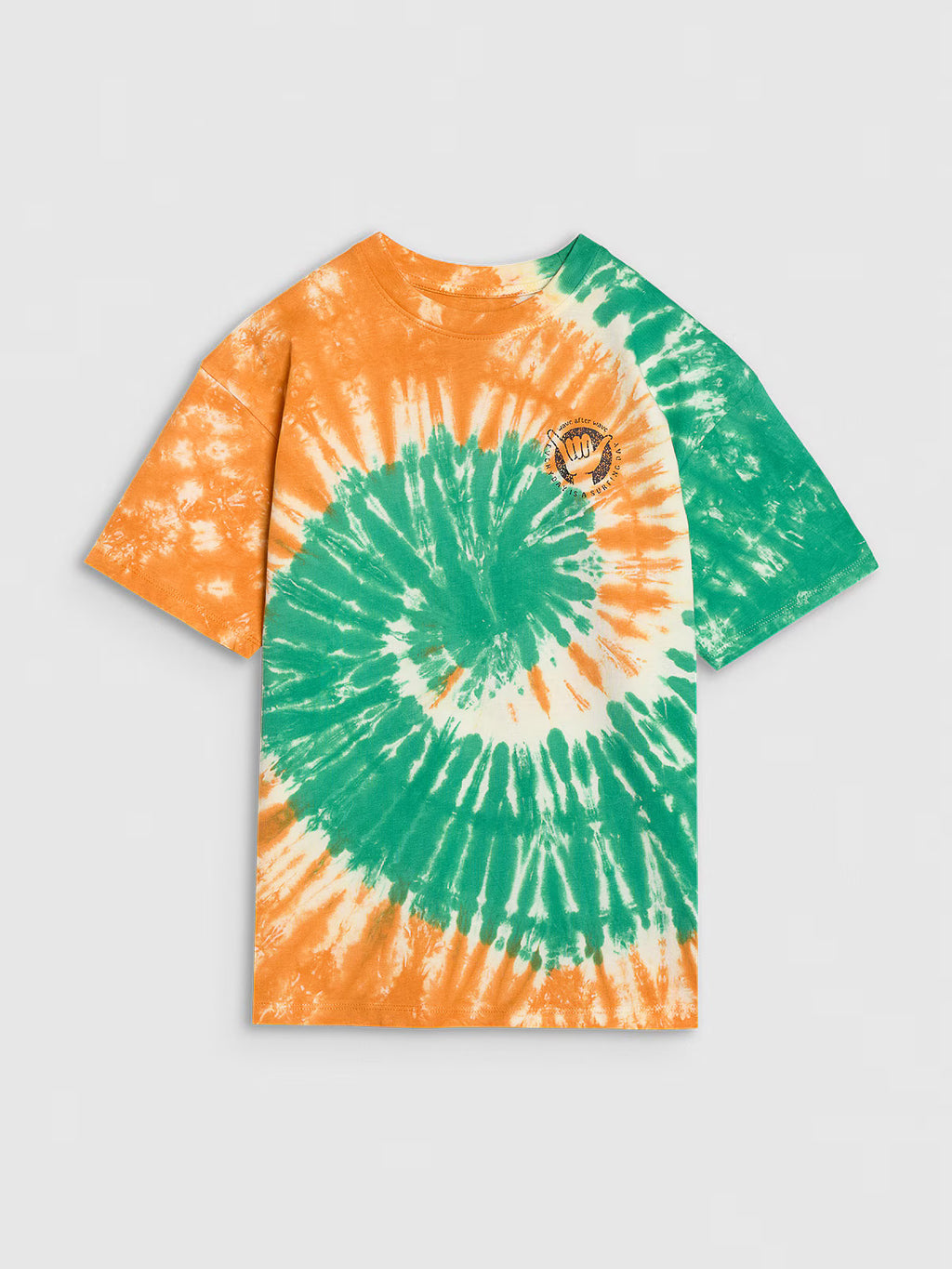 T-shirt oversize tie-die chłopięcy