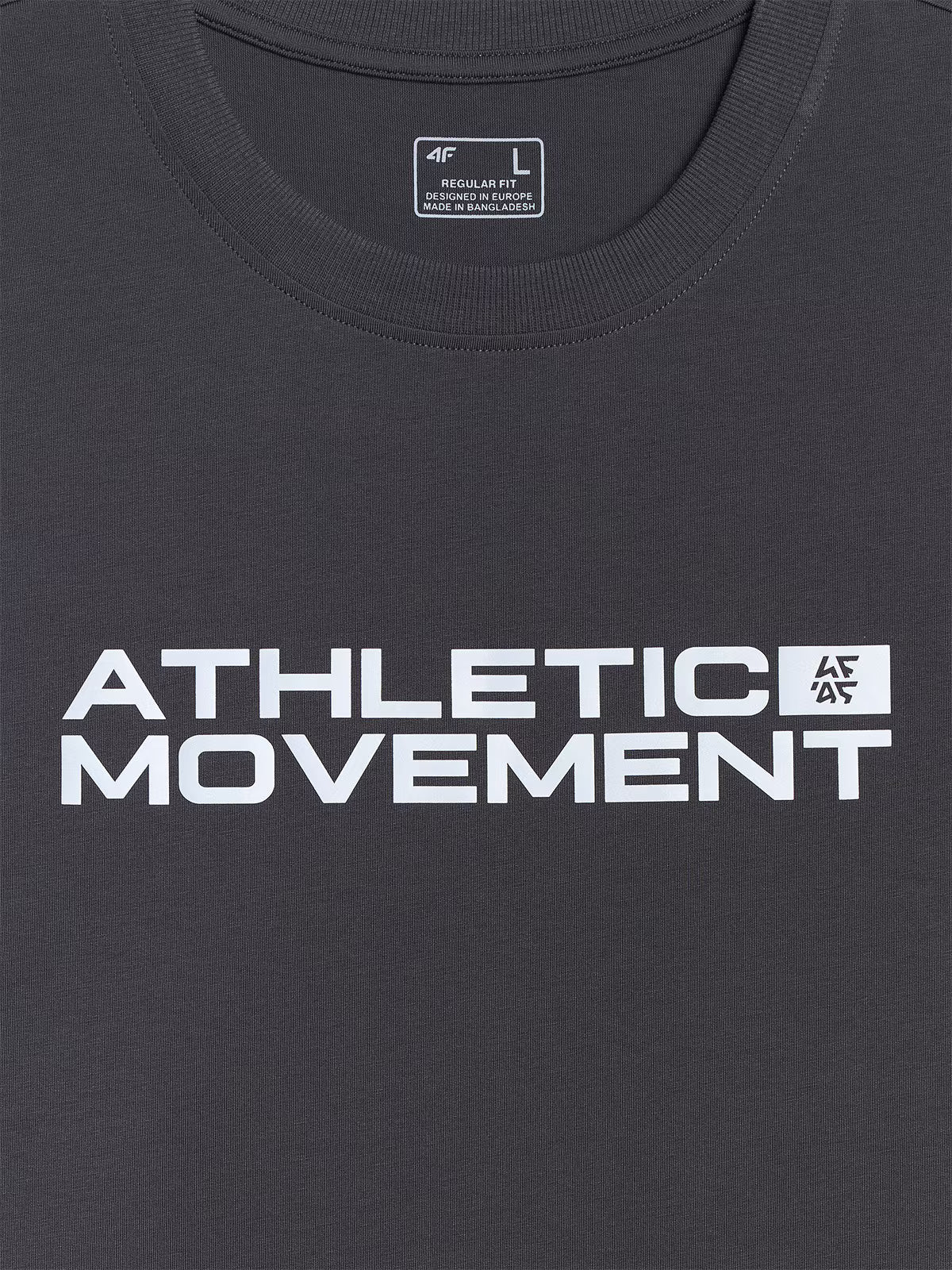 T-shirt regular z nadrukiem męski