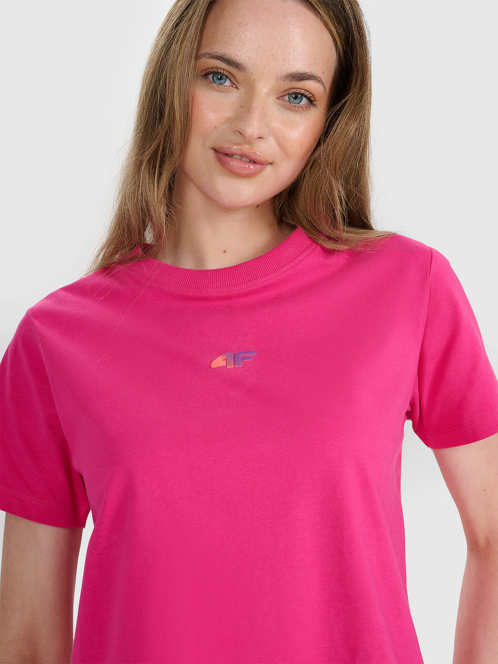 T-shirt oversize z nadrukiem damski