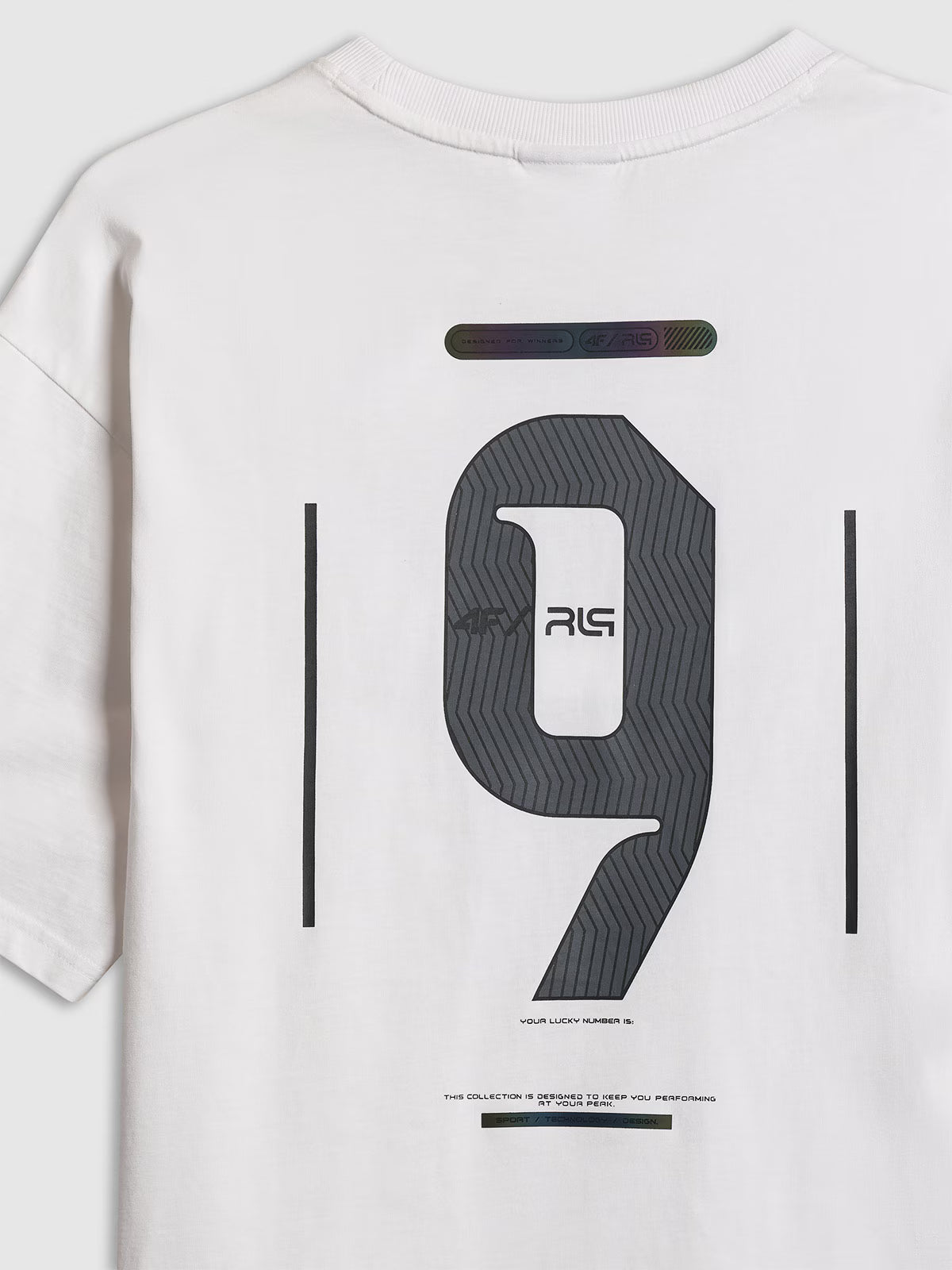 T-shirt loose z nadrukiem męski 4F x Robert Lewandowski