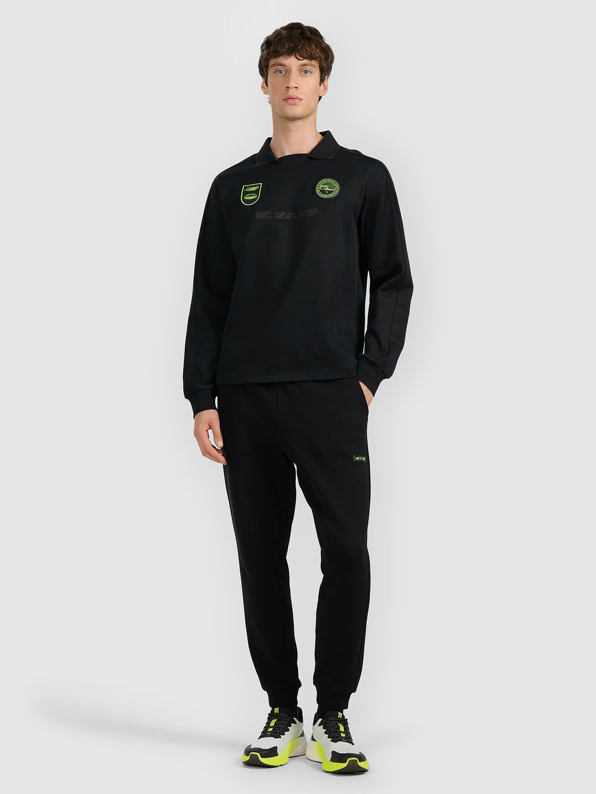 Longsleeve polo męski 4F x Robert Lewandowski