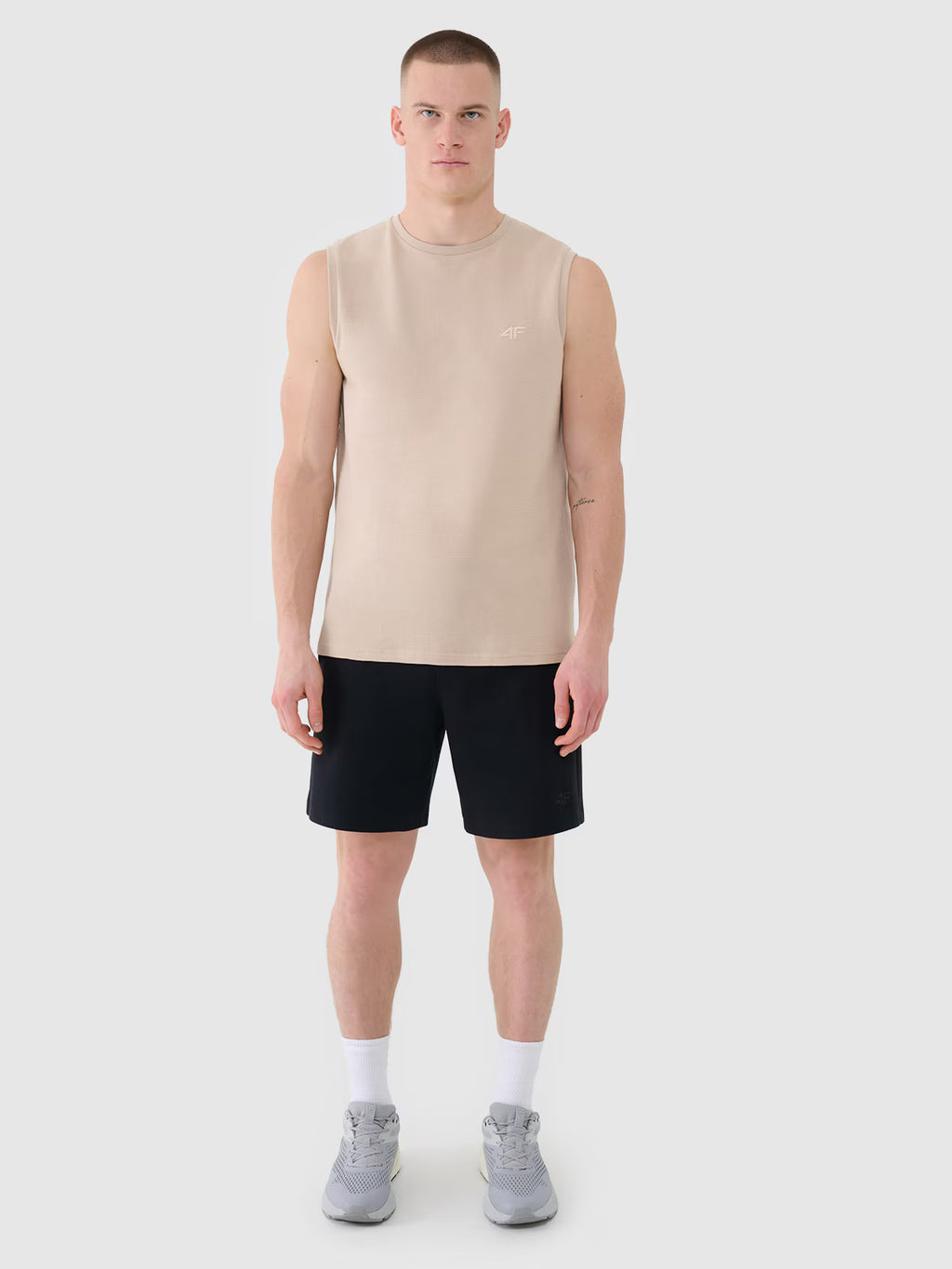 Tank top regular gładki męski