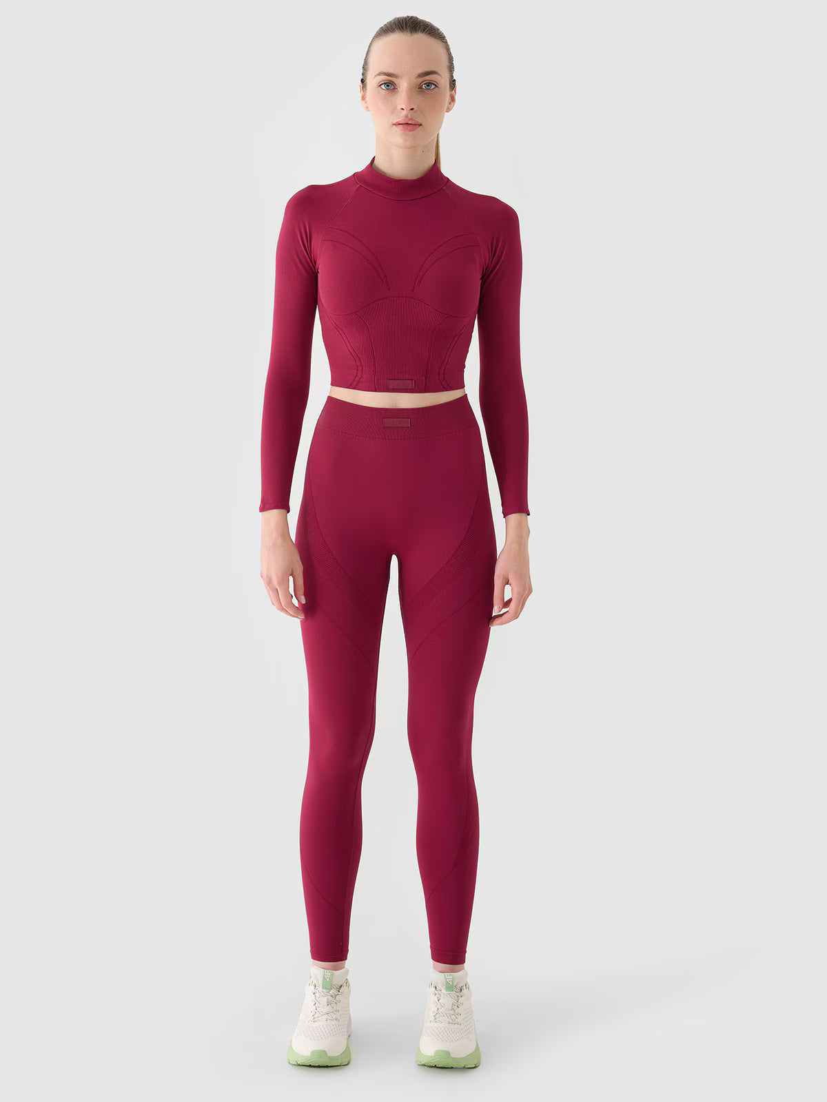 Longsleeve treningowy slim szybkoschnący damski