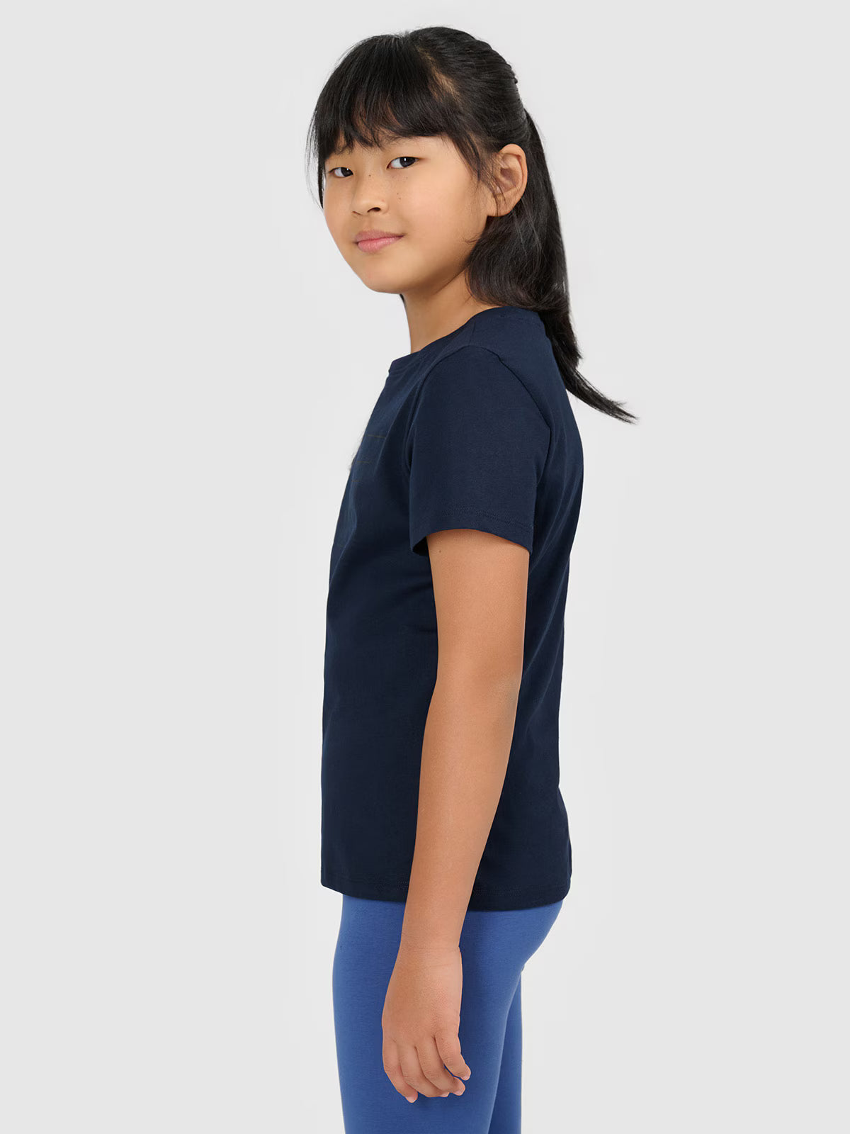 T-shirt oversize z nadrukiem dziewczęcy