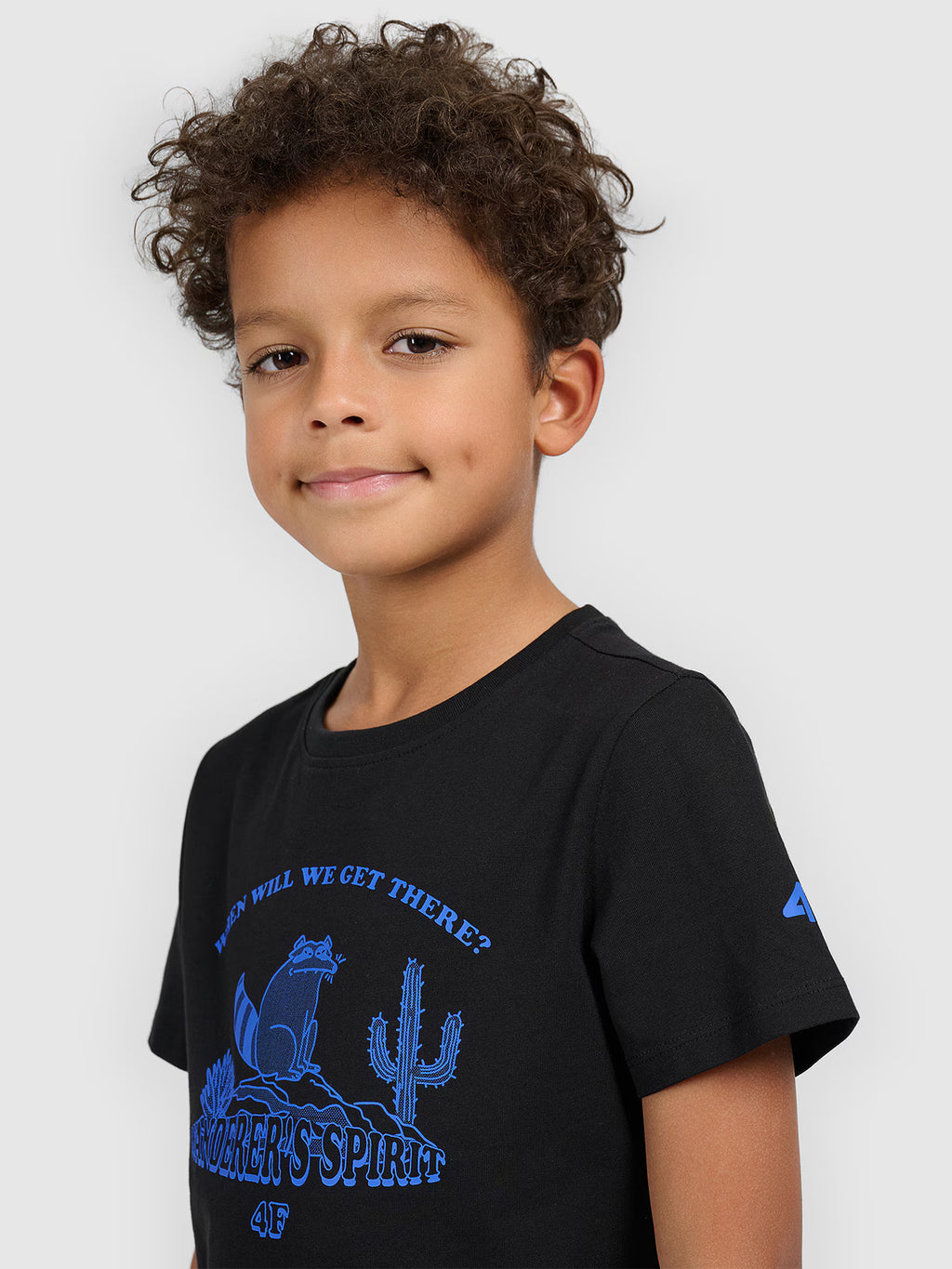 T-shirt regular z nadrukiem chłopięcy