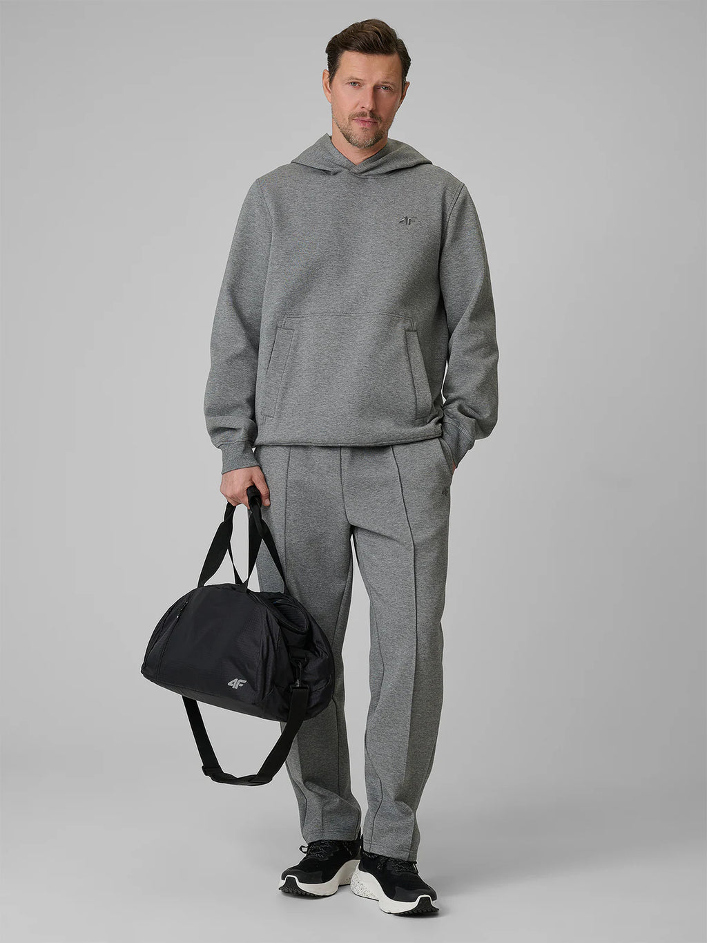 Bluza dresowa regular z kapturem męska