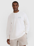 Longsleeve oversize z nadrukiem męski