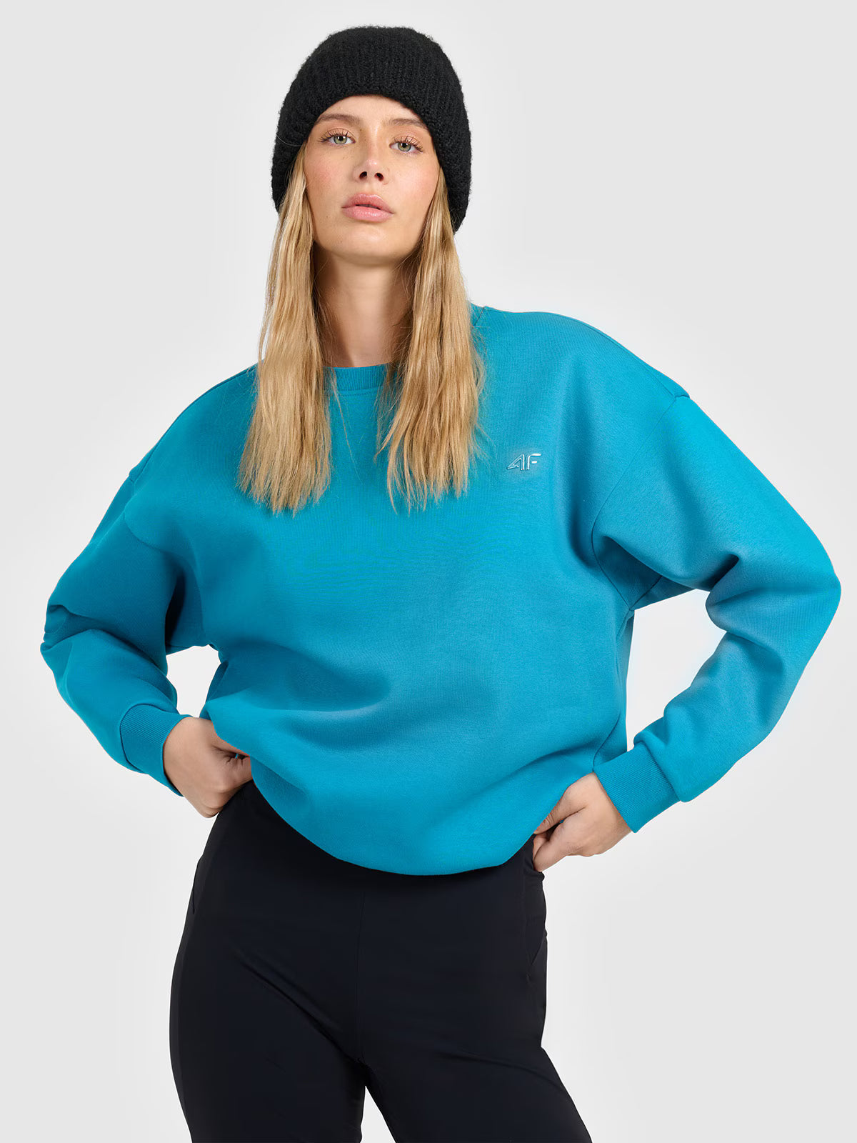 Bluza dresowa nierozpinana bez kaptura damska