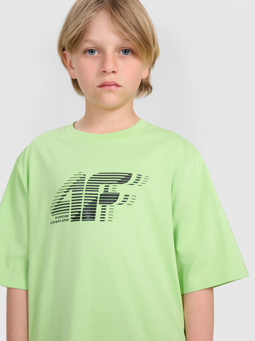 T-shirt oversize z nadrukiem chłopięcy