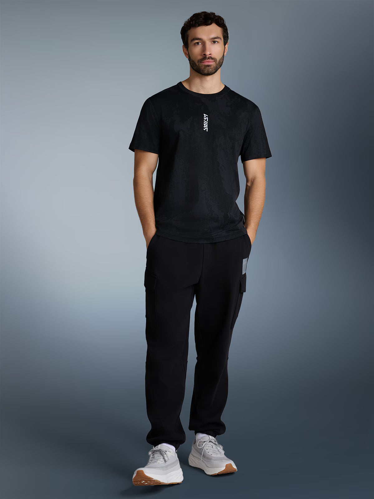 T-shirt regular z nadrukiem męski