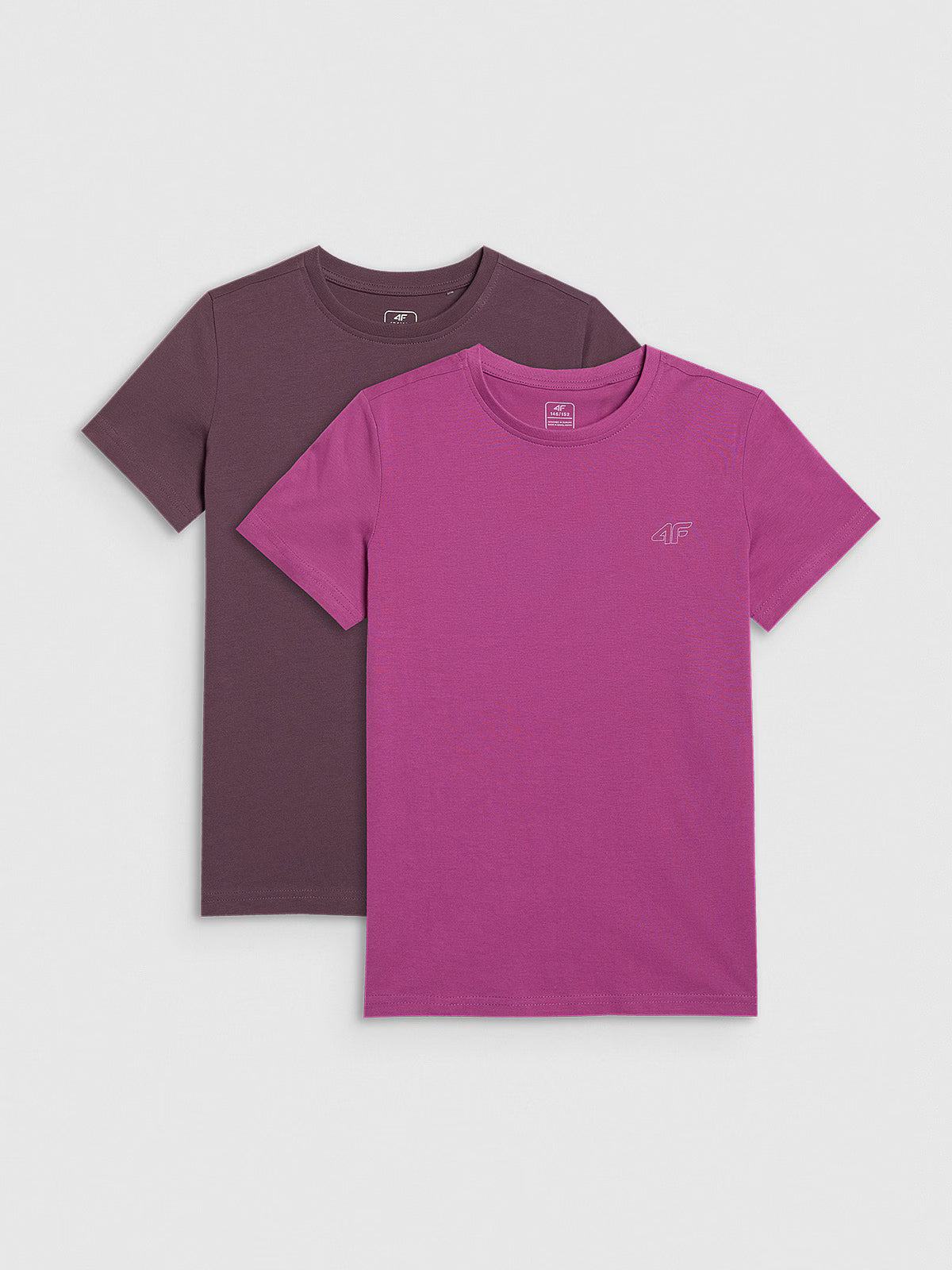 T-shirt regular gładki (2-pack) dziecięcy