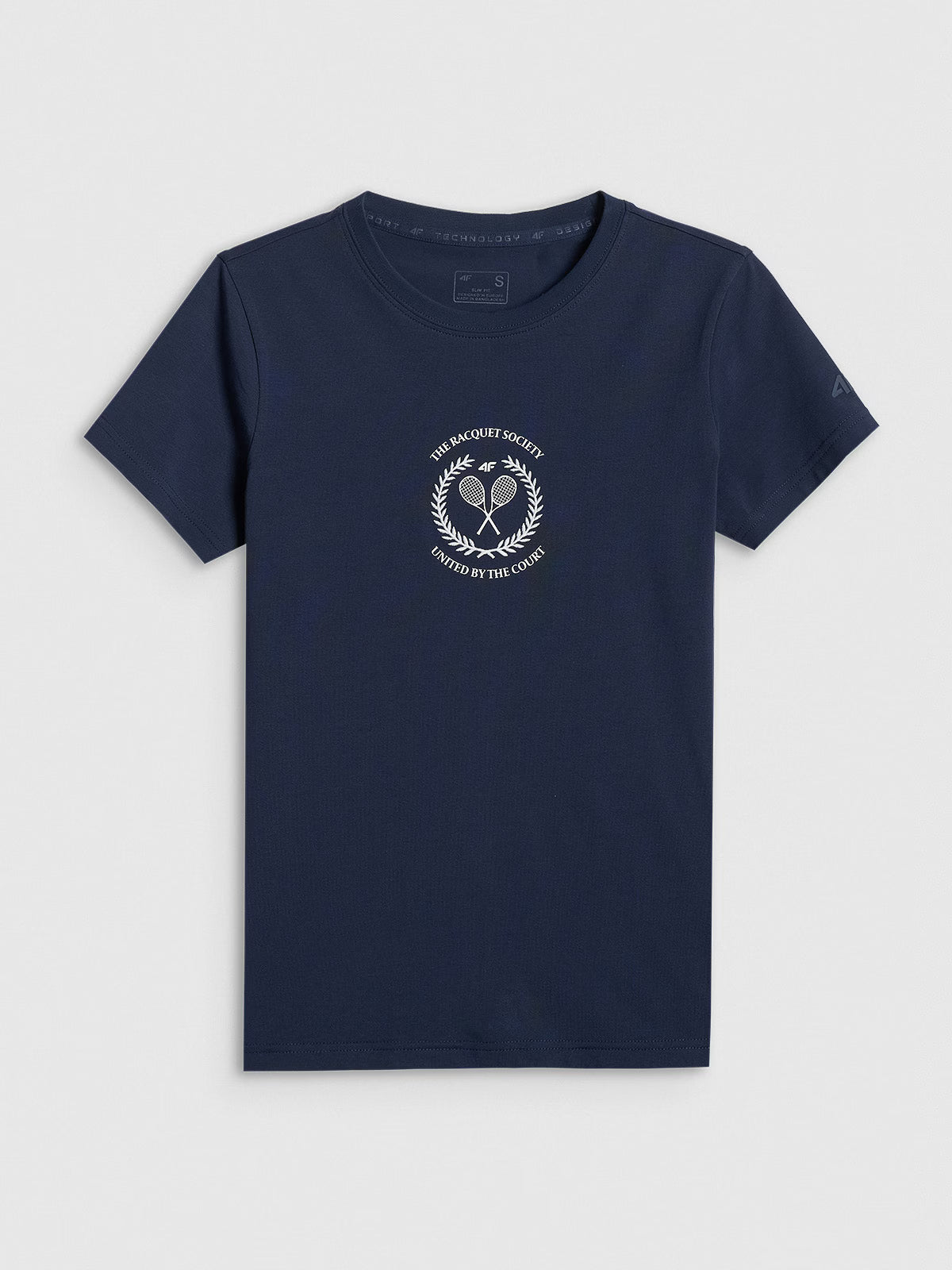 T-shirt slim z nadrukiem damski