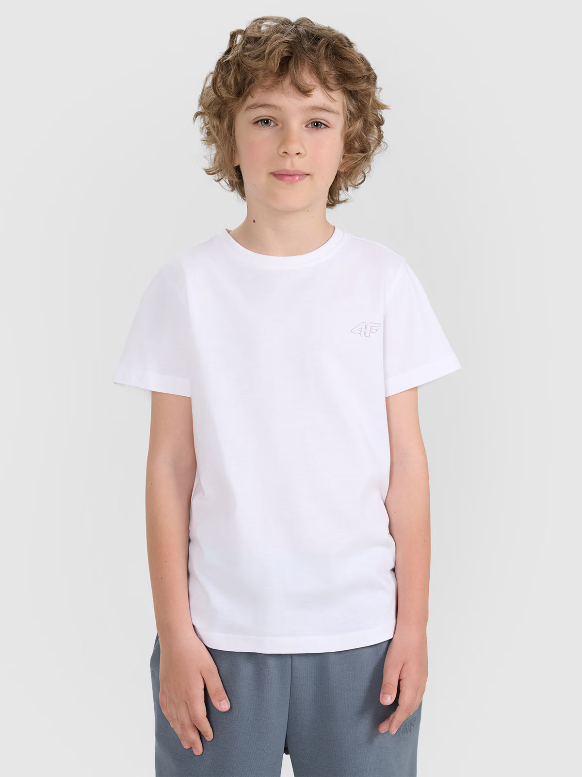 T-shirt regular gładki (2-pack) dziecięcy