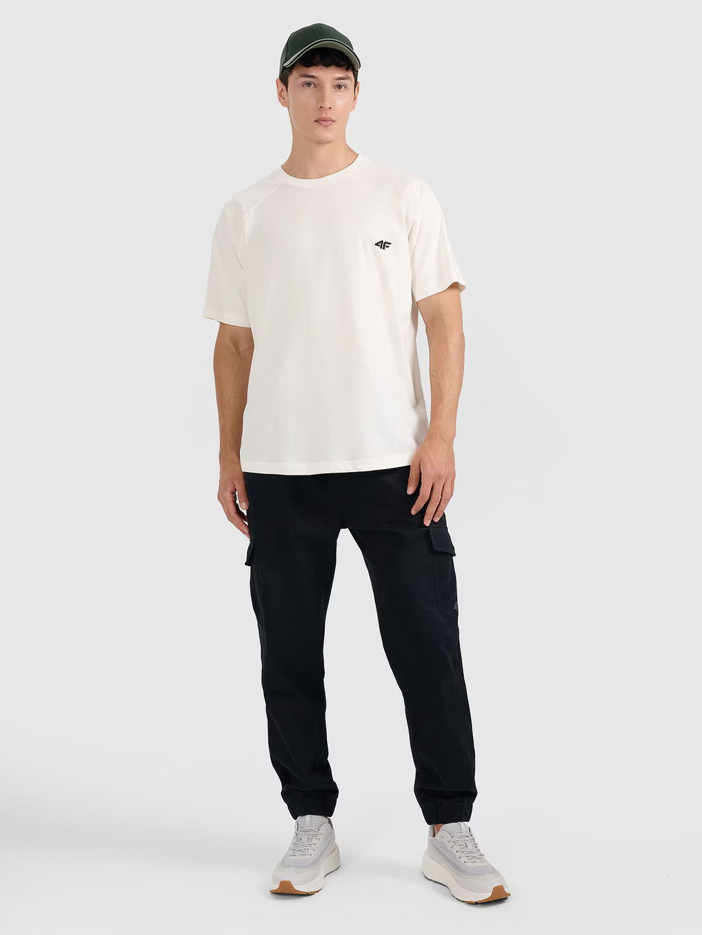 T-shirt oversize gładki męski