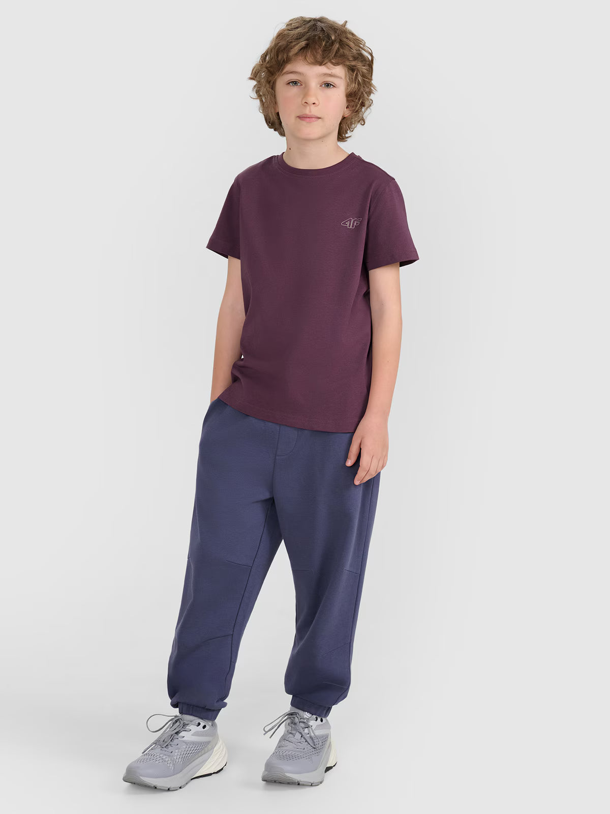 T-shirt regular gładki (2-pack) dziecięcy