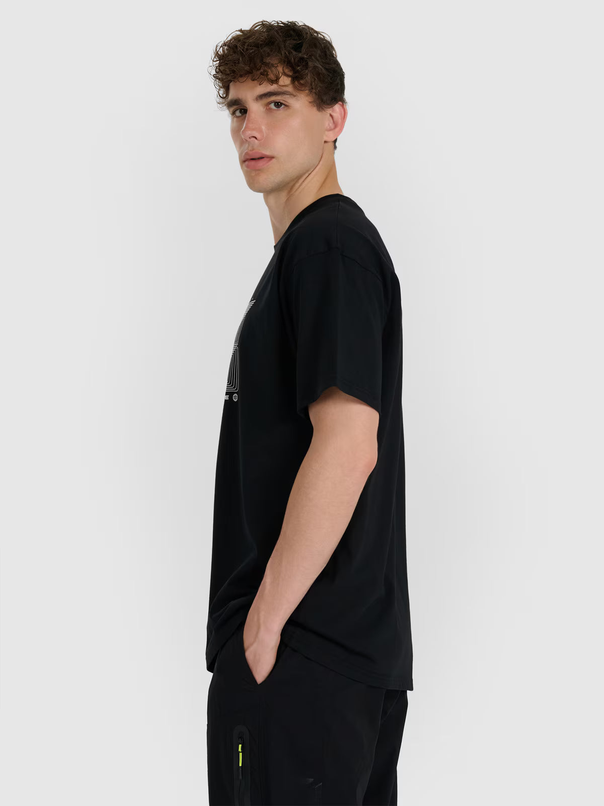 T-shirt regular z nadrukiem męski