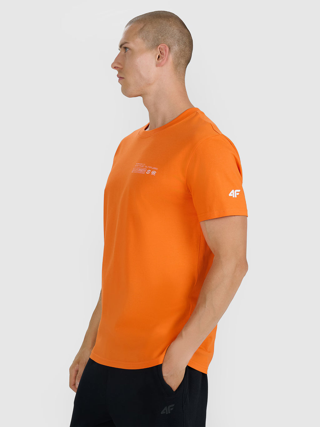 T-shirt regular z nadrukiem męski