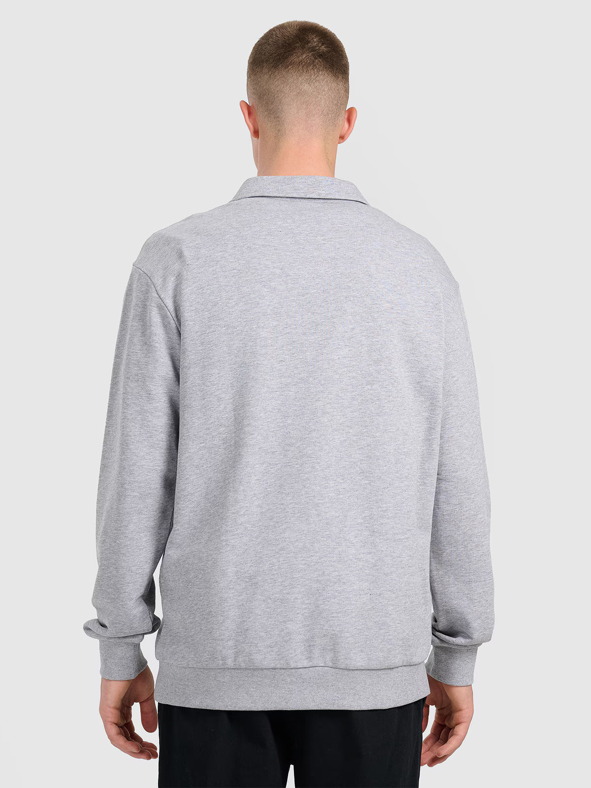 Bluza dresowa regular z kołnierzykiem męska