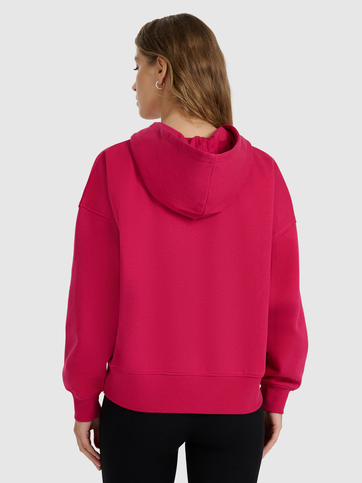 Bluza dresowa nierozpinana z kapturem damska