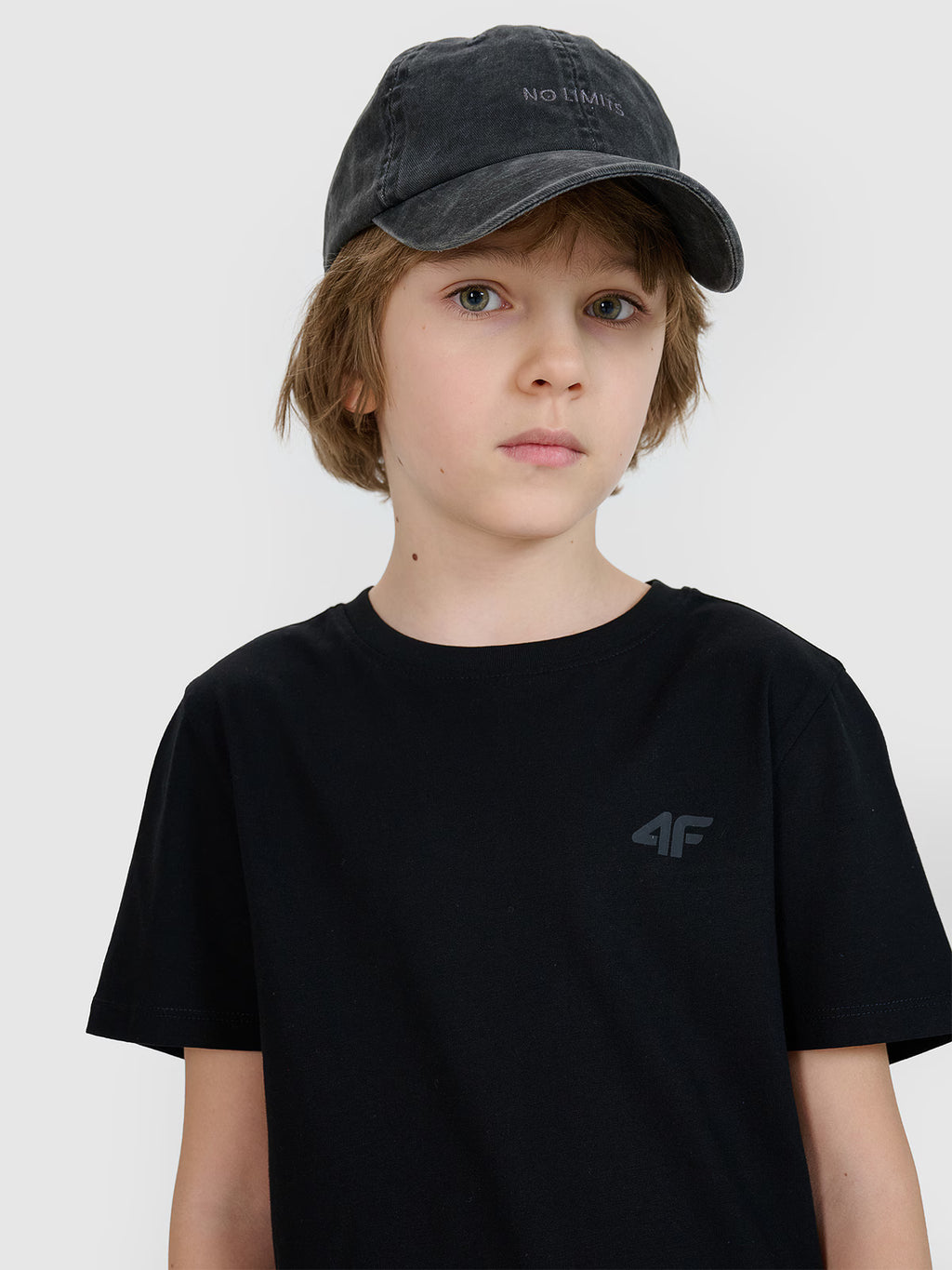 T-shirt regular gładki chłopięcy