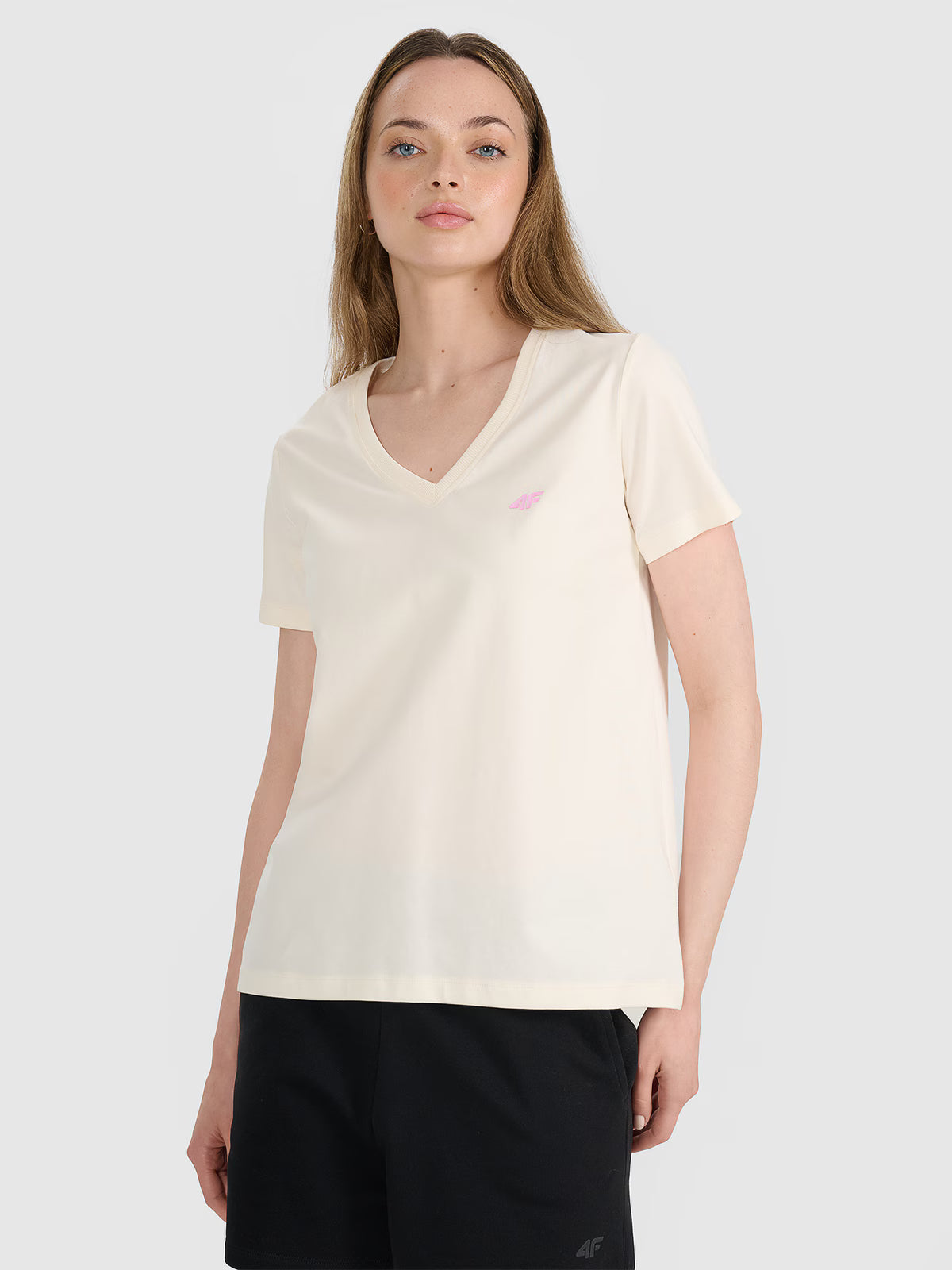T-shirt oversize gładki damski