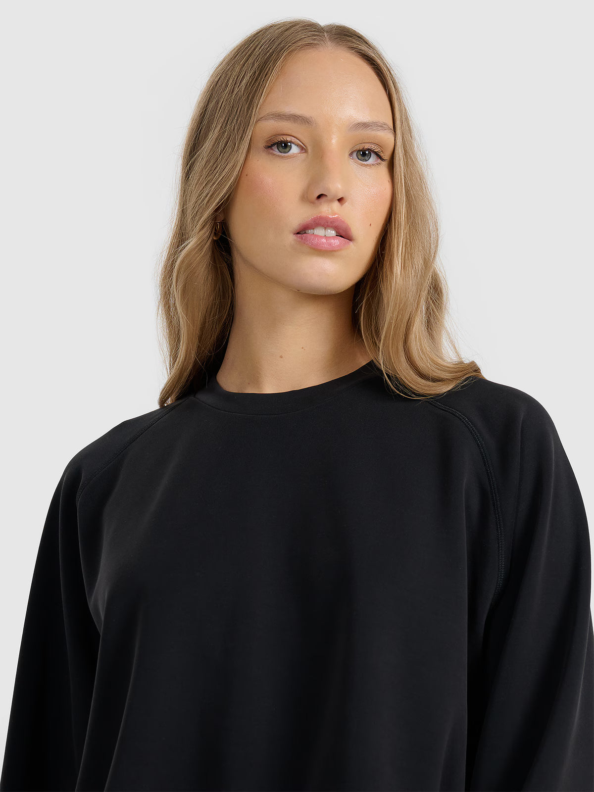 Bluza dresowa nierozpinana z modalem damska