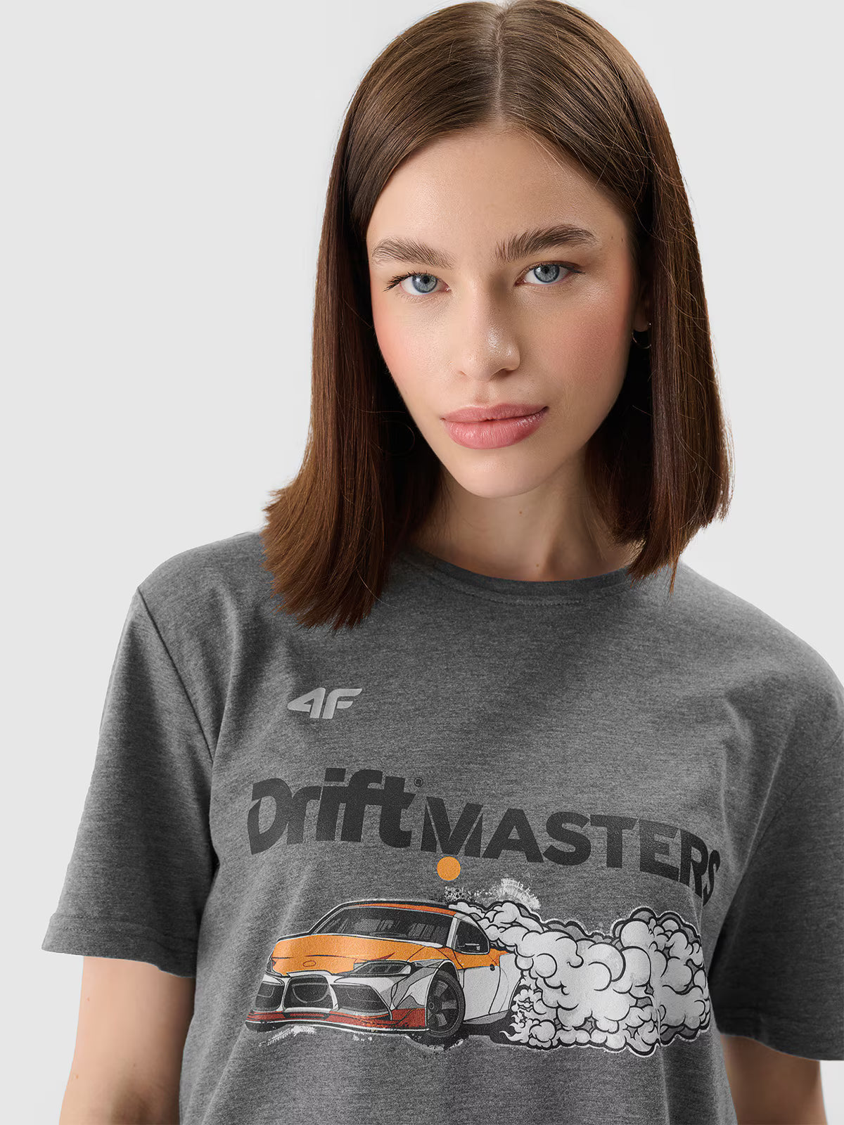 T-shirt regular z nadrukiem uniseks 4F x Drift Masters